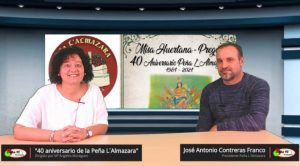 José Antonio Contreras Franco, presidente de La Peña L´Almazara, comenta los eventos programados para celebrar el 40 aniversario de la peña