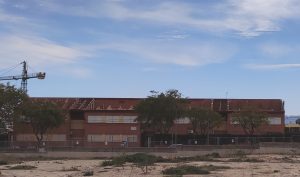 Los técnicos evalúan los daños del colegio Vista Alegre