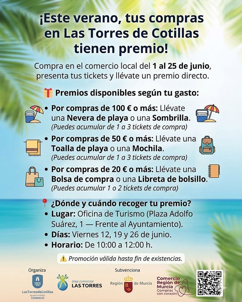 El comercio torreño convertirá las compras de junio de sus clientes en premios directos cartel