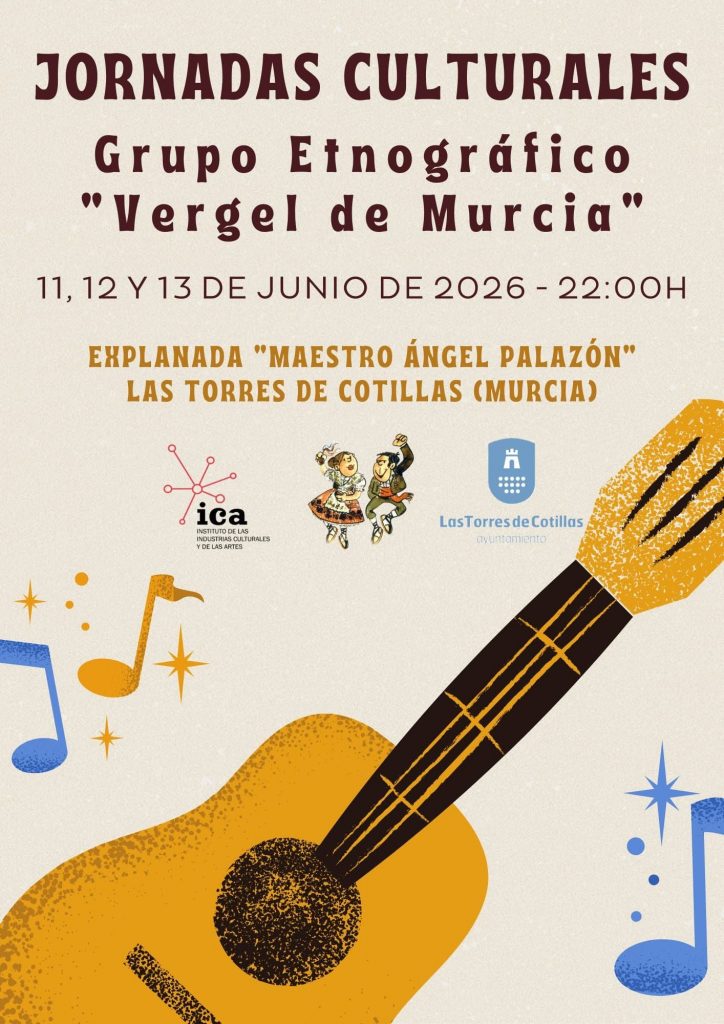 JORNADAS CULTURALES 2026 GRUPO ETNOGRÁFICO VERGEL DE MURCIA CARTEL