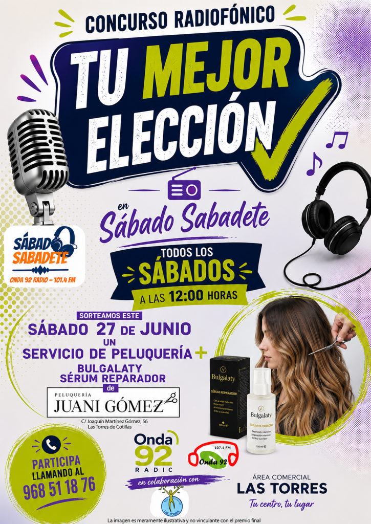 TU MEJOR ELECCIÓN 20260627 PELUQUERÍA JUANI GÓMEZ